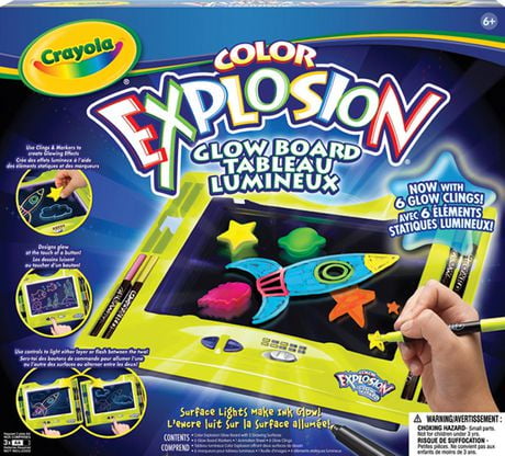 Crayola Color Explosion TM Glow Board with Clings - Walmart.ca