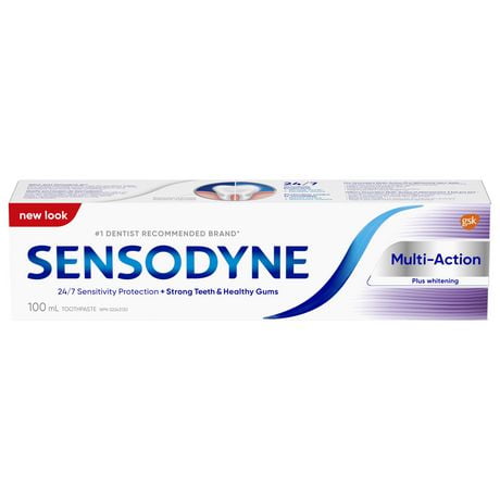Sensodyne Multi-Action plus Whitening Sensitivity Toothpaste, 100 mL Mint