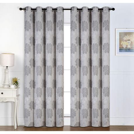 Jacquard Window Panel - Set of 2 | Walmart Canada