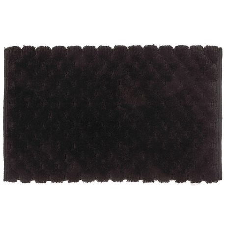 HANDWOVEN POMPOM BATH MAT (BLACK) (20 x 32) | Walmart Canada