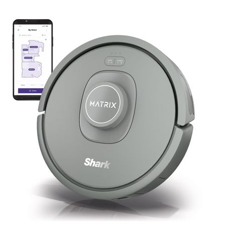 Shark Matrix Robot Vacuum, Carpets & Hard Floors, Precision Home Mapping, Perfect for Pet Hair, Wi-Fi, RV2300CA, Leaves no spots missed