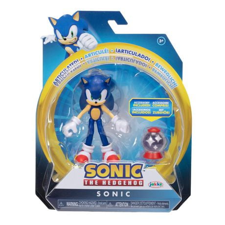 Sonic 4" Figure - Sonic with Invincible Item Box