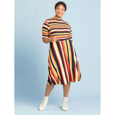 eloquii striped dress