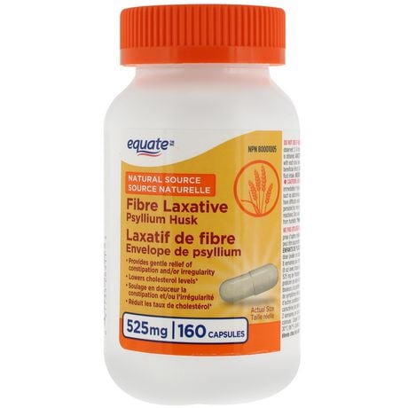 Equate Fibre Laxative Psyllium Husk, 160 Capsules