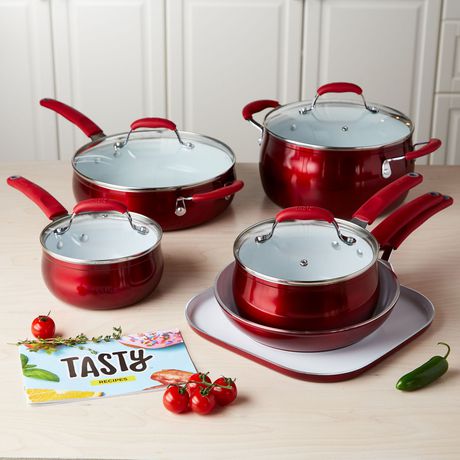 T-Fal Signature Titanium 12 pc Cookware Set - Reading China & Glass