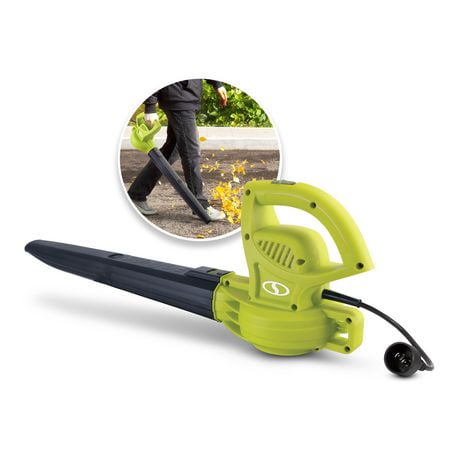 Sun Joe SBJ597E All Purpose Electric Blower, 155 MPH, 6 Amp (Green)