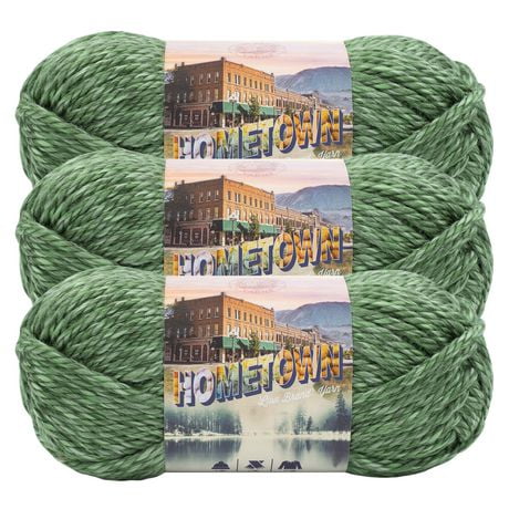 Lion Brand Hometown® Yarn  #6 Super Bulky/ Chunky Yarn 142g/74 m 3-Pack