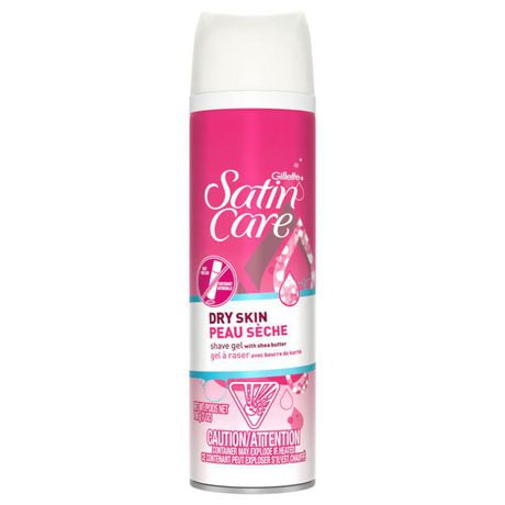 Gillette Satin Care Dry Skin Shave Gel for Women, 198 g