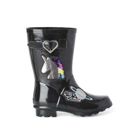 George Girls' Rachel Faux Fur Lined Rain Boots - Walmart.ca