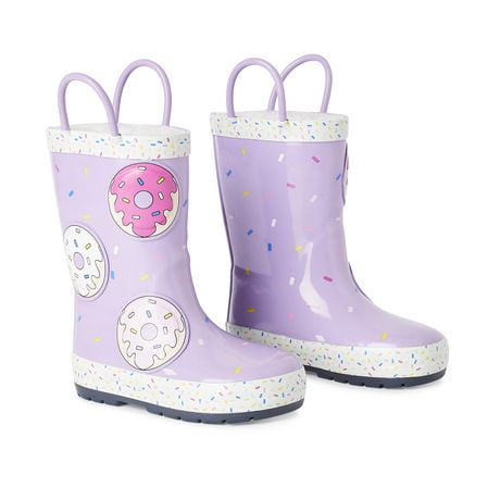 rain boots with faux fur