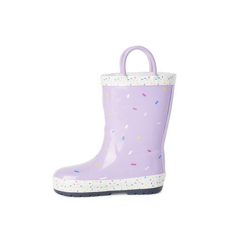 rain boots with faux fur