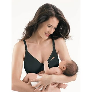 Medela Maternity and Nursing Comfort Bra, Non Wire and Seamless Nursing Bra  for Breastfeeding Moms, Size Small Nude