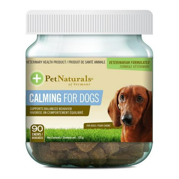 PET NATURALS OF VERMONT CALMING FOR DOGS, SUPPORTS BALANCED BEHAVIOR