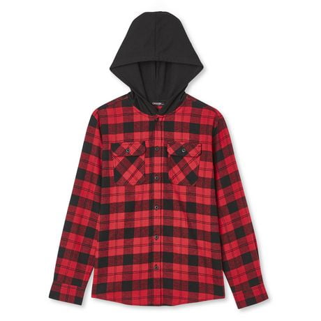 George Boys' Hooded Flannel Shirt | Walmart Canada