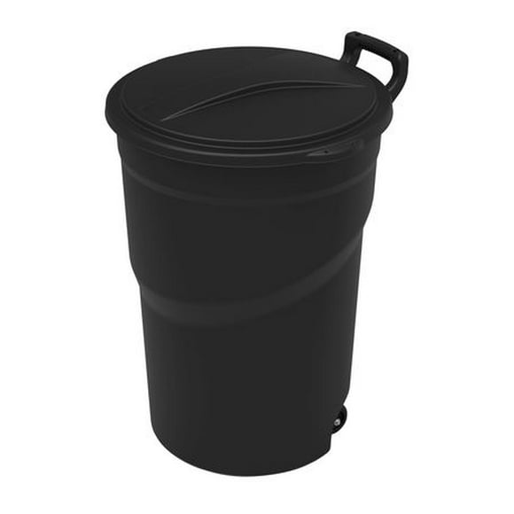 Wheeled outdoor trash can - 121L/32G, Wheeled trash can with reinforced handles