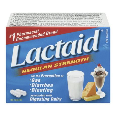 Lactaid Regular Strength Tablets, 100 Count