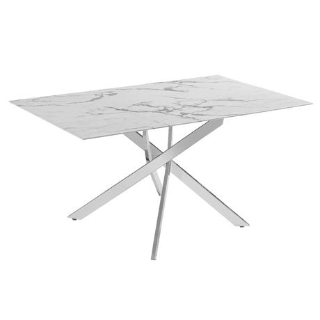 Canadian Genesis Marble 63 Dining Table