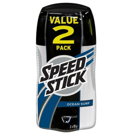 Speedstick Men's Deodorant Stick, Ocean Surf, 2 x 85g