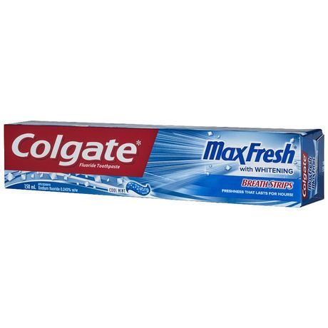 Colgate Max Fresh Toothpaste with Breath Strips, Cool Mint | Walmart Canada