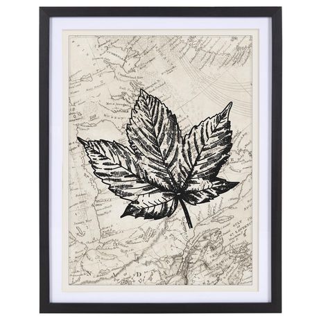 framed maple leaf