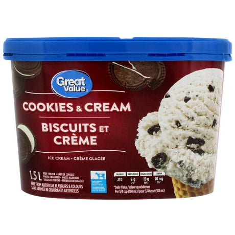 Great Value Delectable Cookies And Cream Ice Cream | Walmart Canada