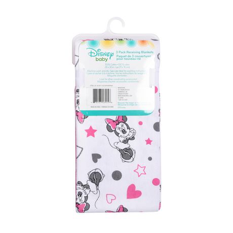 Paquet De 3 Couvertures Coton Pour Nouveau Ne De Disney Minnie Mouse Walmart Canada