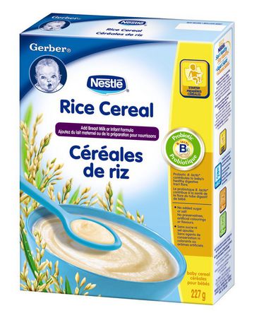 starting baby on rice cereal