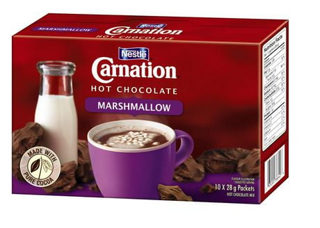 chocolate marshmallow carnation cocoa instant drink mix without mini nestl