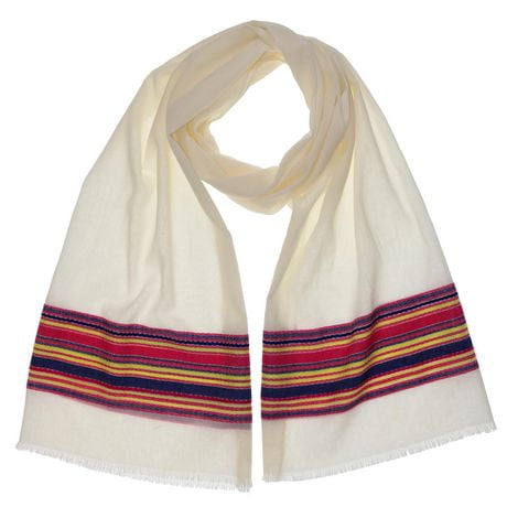 V. Fraas foulard carré pour femmes avec brodé - blanc/multi