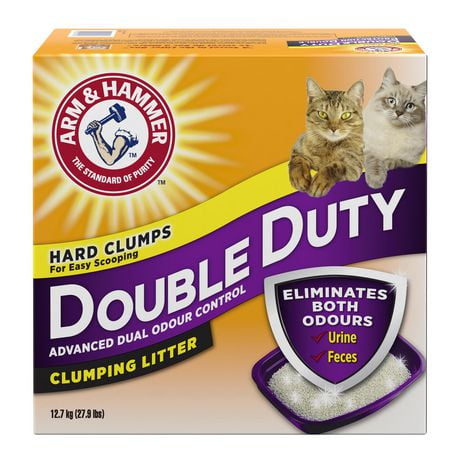 Arm & Hammer Double Duty Advanced Odour Control Clumping CAT Litter, 12.7 kg