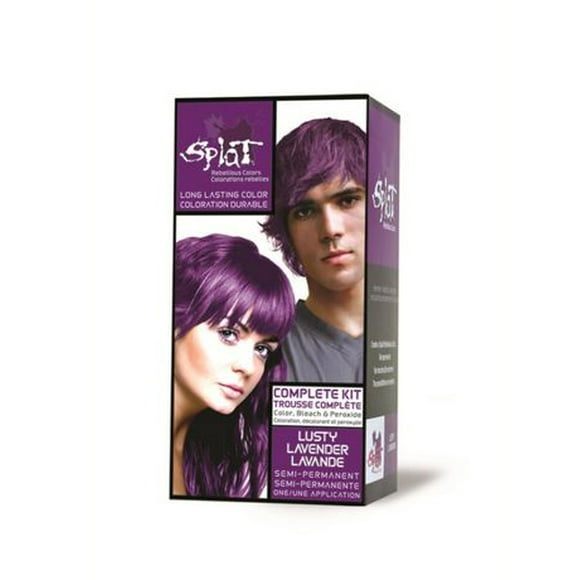 Splat Rebellious Color Bleach & Color Kit - Lusty Lavender, Lusty Lavender-One Application