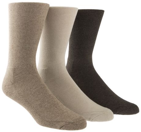 Happy Foot by McGregor Men's 3 Pair Comfort Rib Crew Socks | Walmart Canada