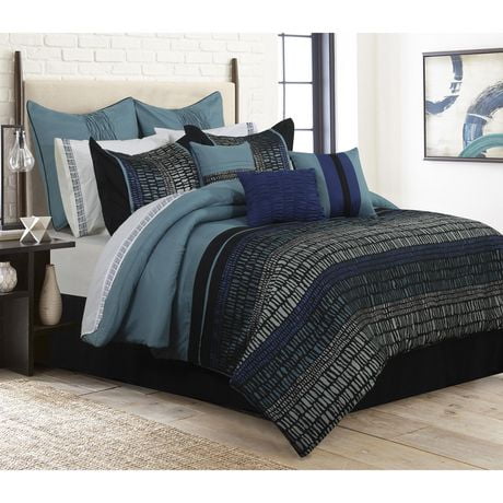 Safdie & Co. Comforter 7PC Set Q Atlantis | Walmart Canada