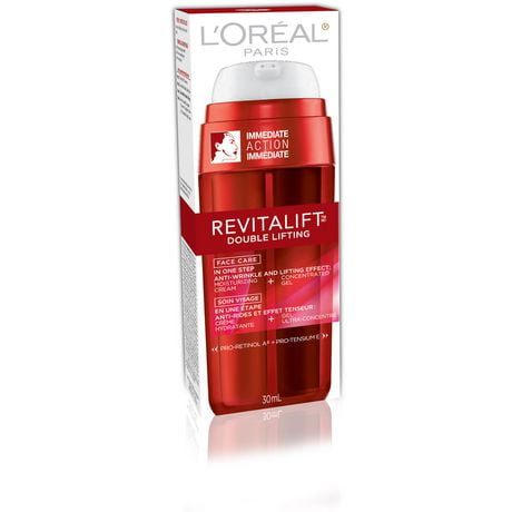 L Oreal Paris Revitalift Double Lifting Anti Aging Cream Moisturizer With Pro Retinol Pro Tensium E 50 Ml Walmart Canada