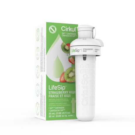 Cirkul LifeSip Aromatisant d’eau à saveur de Fraise-Kiwi, paquet d’un cartouche CKL Fraise et Kiwi
