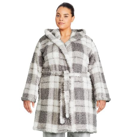 George Plus Women's Printed Sherpa Robe