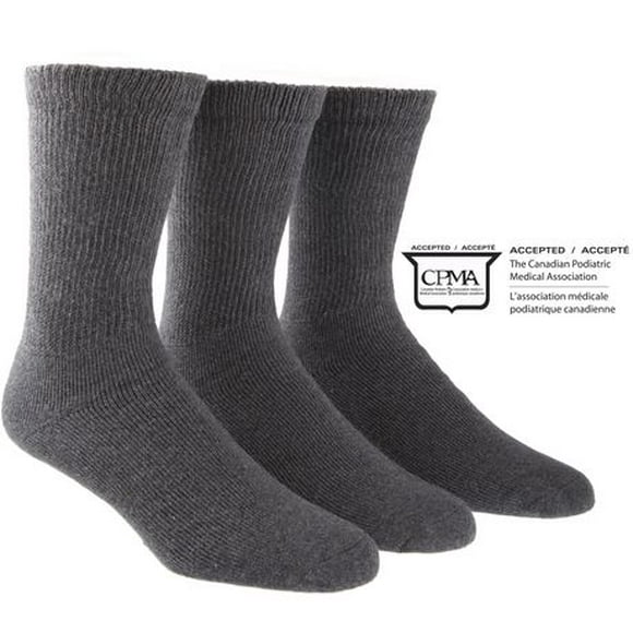 chaussettes thérapeutiques Happy Foot de McGregor pour hommes en paq. de 3 paires Pointures 7 à 12
