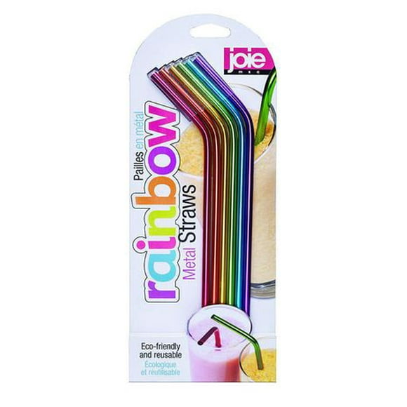 Joie Rainbow Stainless Steel Straws