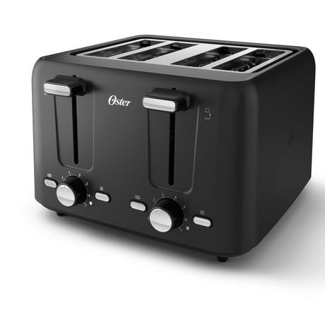 Oster 4-Slice Toaster with Bagel and Reheat Settings and Extra-Wide Slots, 4-Slice, Extra wide