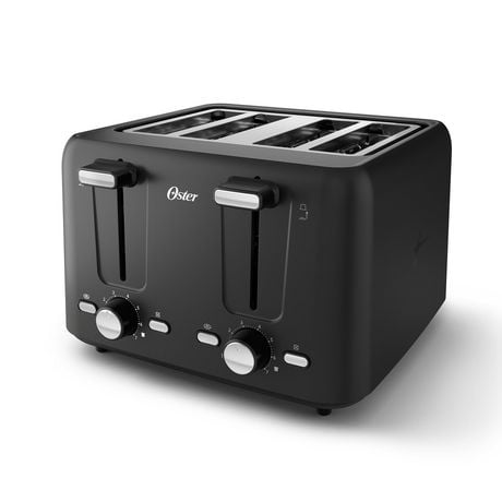 Oster 4-Slice Toaster with Bagel and Reheat Settings and Extra-Wide Slots, 4-Slice, Extra wide