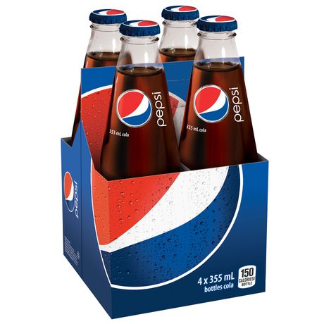 Pepsi Glass 4x355mL | Walmart Canada