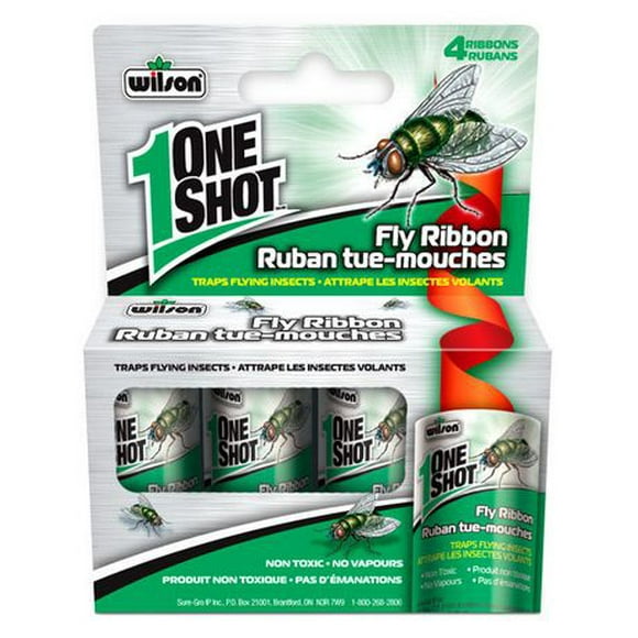 Ruban tue-mouches One Shot® de Wilson® Capture les insectes volants.