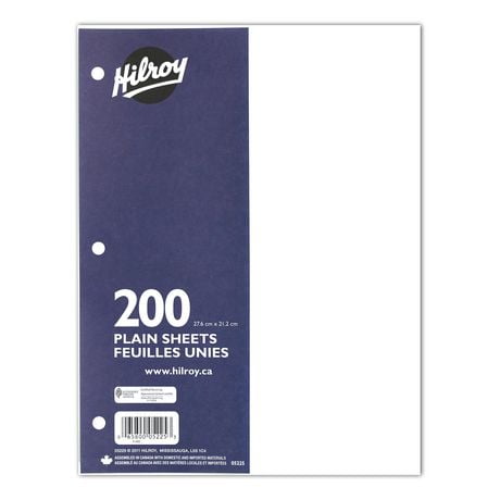 Hilroy®  Refill Paper Plain, 10-7/8 x 8-3/8, 400 Pages, Refill Paper Plain