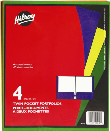 Single Portfolio Color May Vary iScholar Twin Pocket Poly Portfolio 11.5 X 9.5-Inch 