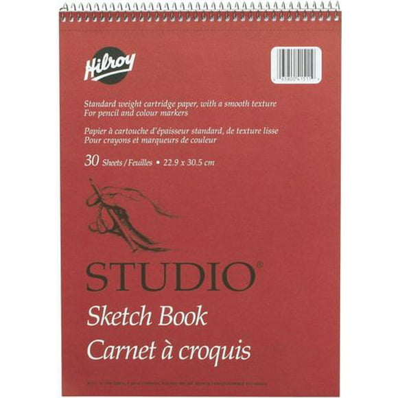 Studio® Coil Sketch Books, Top Perforated Edge, 9 X 12, 60 Pages, Studio® Coil Sketch Books