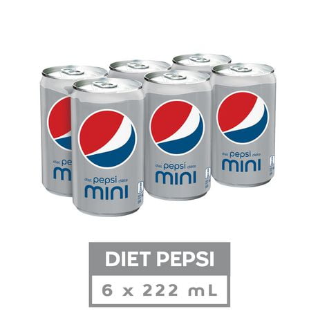 Diet Pepsi Cola, 222mL Cans, 6 Pack | Walmart Canada