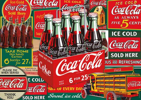 Buffalo Games Americana Coca-Cola Evergreen 500 Piece ...