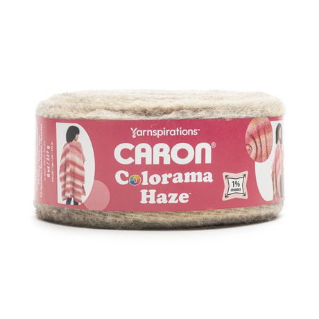 Caron® Colorama Haze™ Yarn, Fiber blend #4 Medium, 8oz/227g, 649 Yards, Soft luxuriously textured yarn