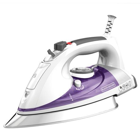 Black + Decker Professional Steam Iron with Stainless Steel Soleplate