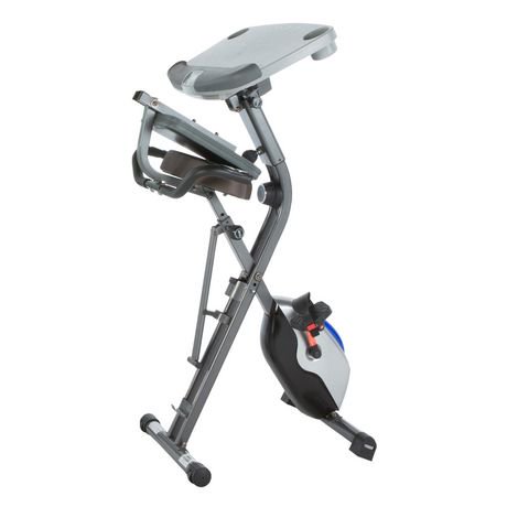 exerpeutic workfit 1000 desk station folding exercise bike with pulse